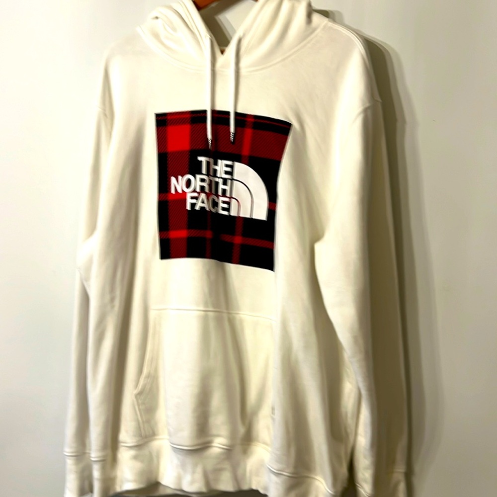 The North Face hoodie, white, size XXL